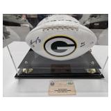 AARON ROGERS GREENBAY PACKERS SIGNED FOOTBALL