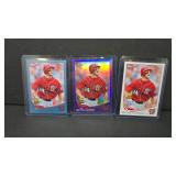 3 BRYCE HARPER TOPPS CHROME BASEBALL CARDS