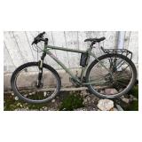 GREEN FRONT SUSP MOUNTAIN BIKE W/ FRONT & REAR