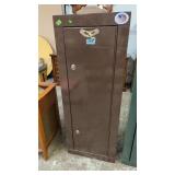 BROWN LOCKING CABINET **NO KEY  IT IS LOCKED