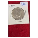 1964 KENNEDY SILVER HALF DOLLAR