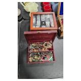 2 JEWELRY BOXES W/ LARGE AMOUNT OF COSTUME JEWELRY