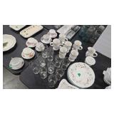 PFALTZGRAFF WINTER BERRY PLATES, CUPS, GLASSES AND