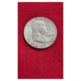 1960 FRANKLIN SILVER HALF DOLLAR