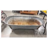 GALVANIZED DECORATIVE TUB/TROUGH 57" X 26.5" X 18"