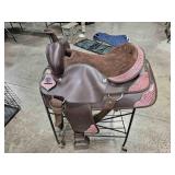 17" LEATHER RIDING SADDLE