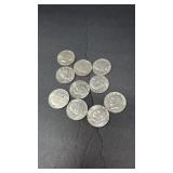 10 EISENHOWER DOLLARS