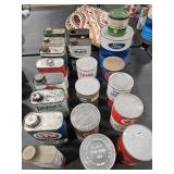 VTG OIL CAN ASSORTMENT - SOME FULL