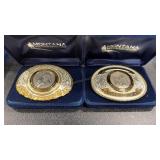 2 - MONTANA SILVERSMITHS BELT BUCKLES W/ MT