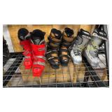 3 PAIRS OF SKI BOOTS INCLUDING: ROSSIGNOL