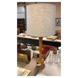 MID CENTURY MODERN TABLE LAMP W/ SHADE, 43"