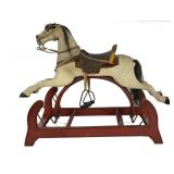 ROCKING HORSE ON FRAME, ALL ORIGINAL