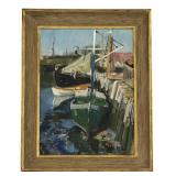 GOAUCHE ON BD BY RUDOLF JACOBI "GLOUCESTER BOATS"