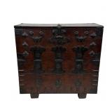 KOREAN DROP FRONT CHEST WITH METAL WORK