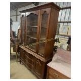 Cherry French provincial China cabinet