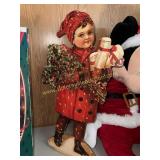 Wooden Victorian style Christmas cutout