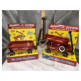 Miniature radio flyer wagons