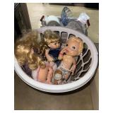 Basket of dolls