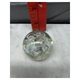 Small trapped bubble paper weight