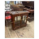 Vintage cherry lighted curio table