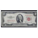 1953 B $2 Red Seal United States Note Nice