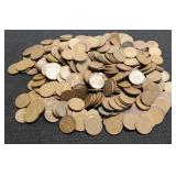(5) Hundred Wheat Cents 1940-49 P,D,S