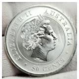 2015 1/2 Oz. Silver 50 Cents Australia Hammer
