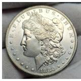 1880-S Morgan Silver Dollar AU58+ PL?