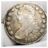 1825 Capped Bust Half Dollar VG