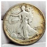 1917-S Reverse W. Liberty Half Dollar F