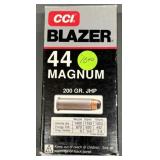 50 rnds CCI Blazer .44 Mag Ammo