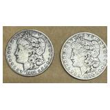 2 - Morgan Silver Dollars