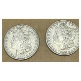2 - Morgan Silver Dollars