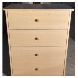 4 Drawer Pressed Wood Highboy Dresser