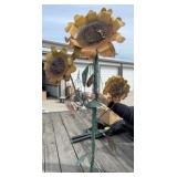 58" Decorative Metal Sunflower