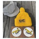 Caterpillar Hat and Coasters