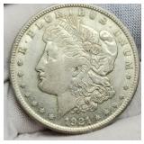 1921 Morgan Silver Dollar XF