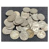 (37) Full Date Buffalo Nickels