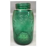 Emerald Glass Mason Pint Jar