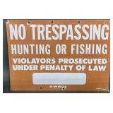 No Tresspassing Metal Sign