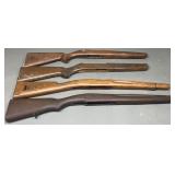 4 - Unknown Military Wood Rifle Stocks