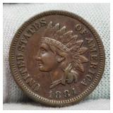 1884 Indian Head Cent XF