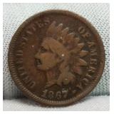 1867 Indian Head Cent G4