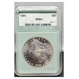 1885 Slab Morgan NTC MS64