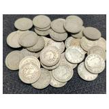 (40) V Nickels Back To The 1800