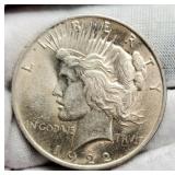 1922 Peace Dollar AU58