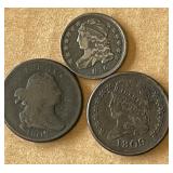 US Half Cents & Bust Dime