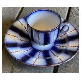 Flow Blue Cup & Saucer