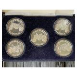 5 Farmall Troy Ounce Rounds Silver