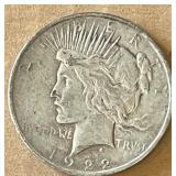 1922 Peace Silver Dollar